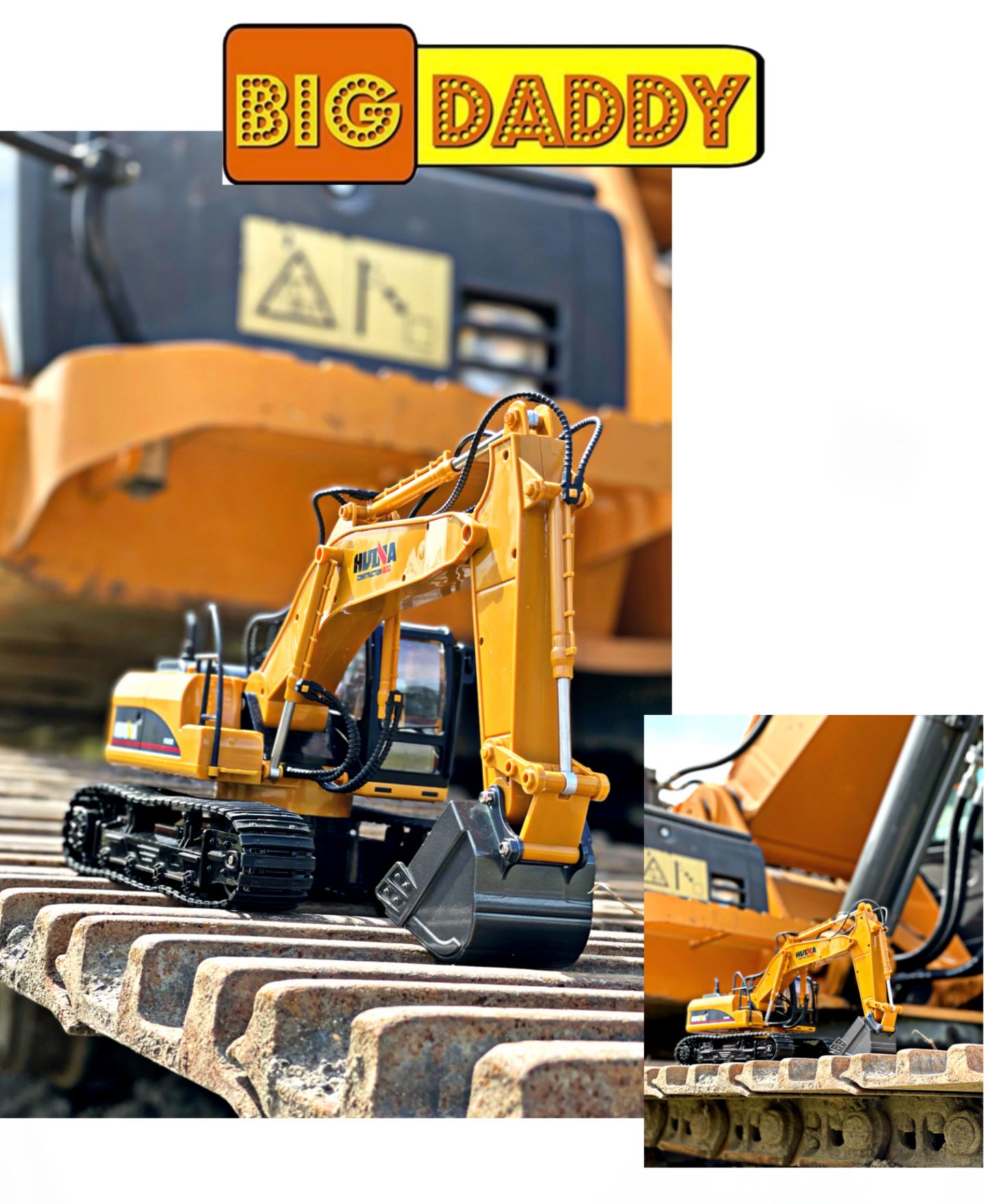 Детская игрушка Big Daddy Mag-Genius 15-Channel Fully Functional Die-Cast Remote Control Excavator Toy — фото 6