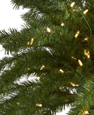 Christmas Palm Artificial Tree with Lights, 84"