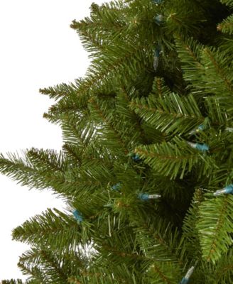 Vermont Spruce Artificial Christmas Tree with Lights with Bendable Branches, 78"