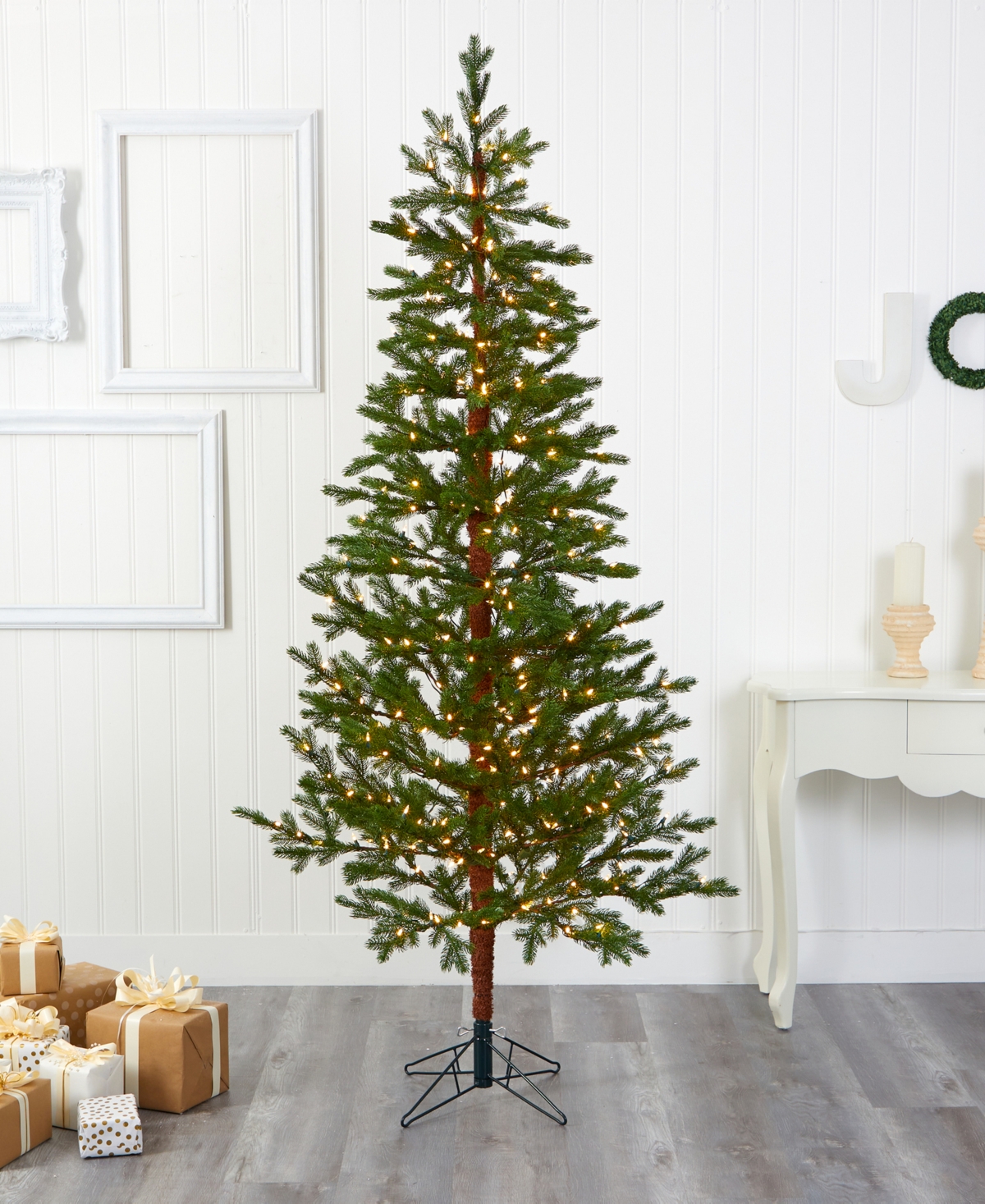 Fairbanks Fir Artificial Christmas Tree with Lights and Bendable Branches,