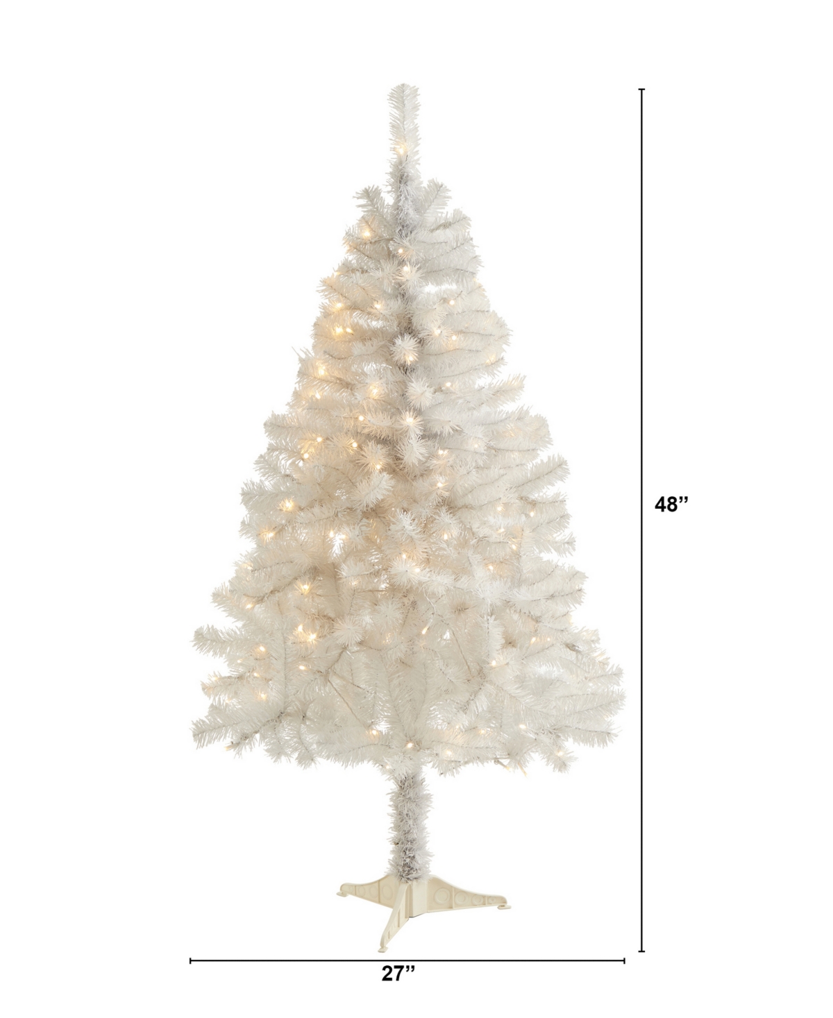 Artificial Christmas Tree with Lights, 48"