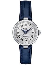 Women's Swiss Automatic Bellissima Blue Leather Strap Watch 29mm