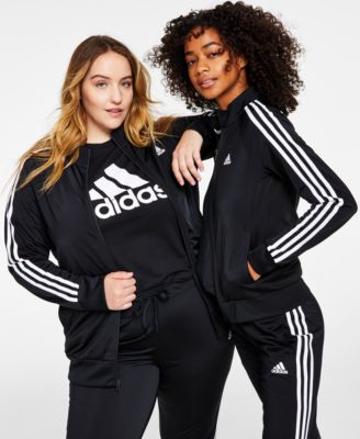adidas Women's 3-Stripe Tricot Track Jacket, XS-4X