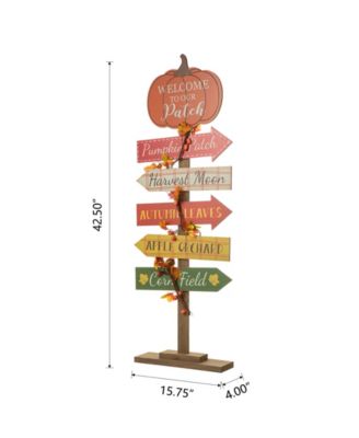 Fall Pumpkin Patch Porch Sign, 42.50"