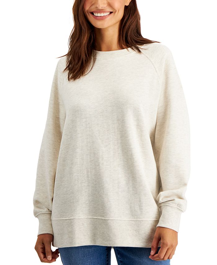 Style Co Petite Dolman Sleeve Crewneck Sweatshirt Created for