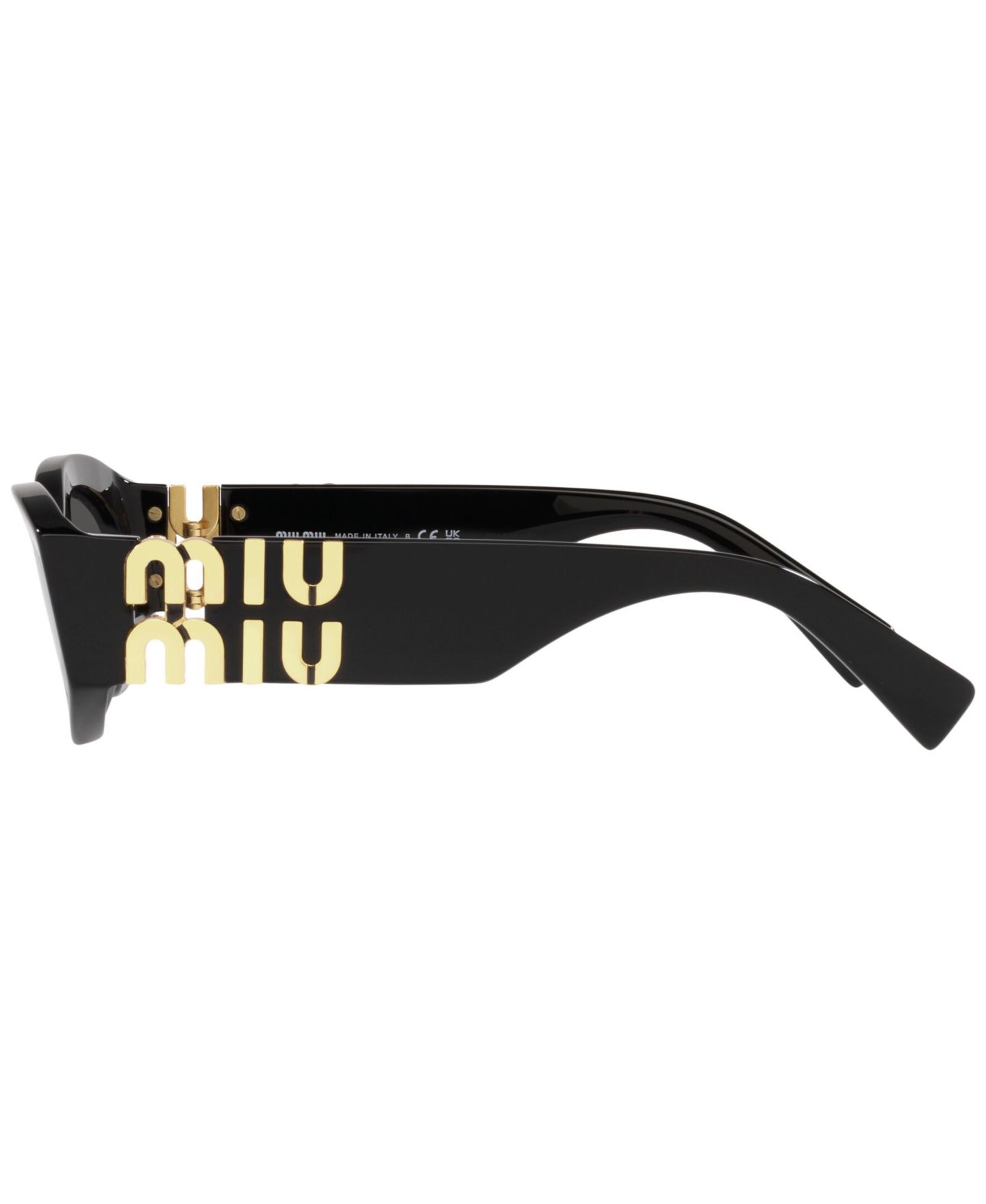 Женские солнцезащитные очки MIU MIU Sunglasses, MU 11WS, цвет: Чёрный — фото 3