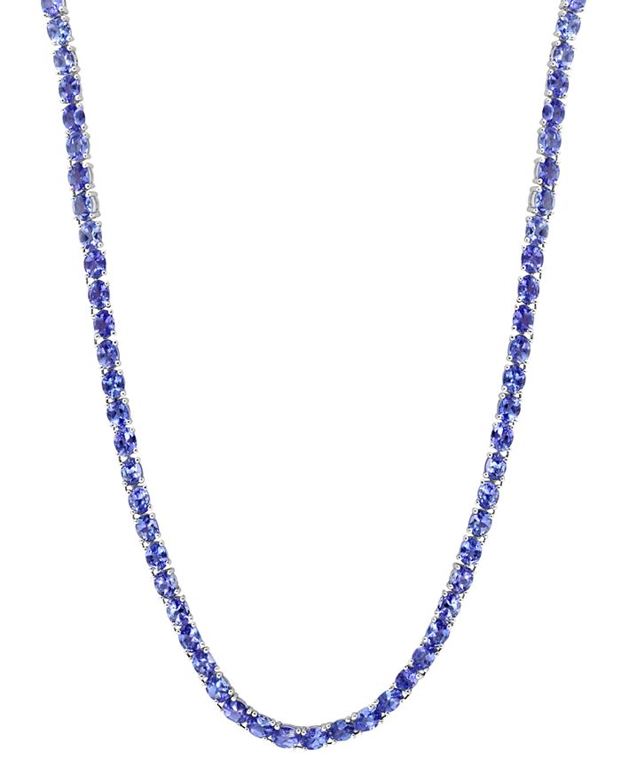Macys tanzanite necklace store