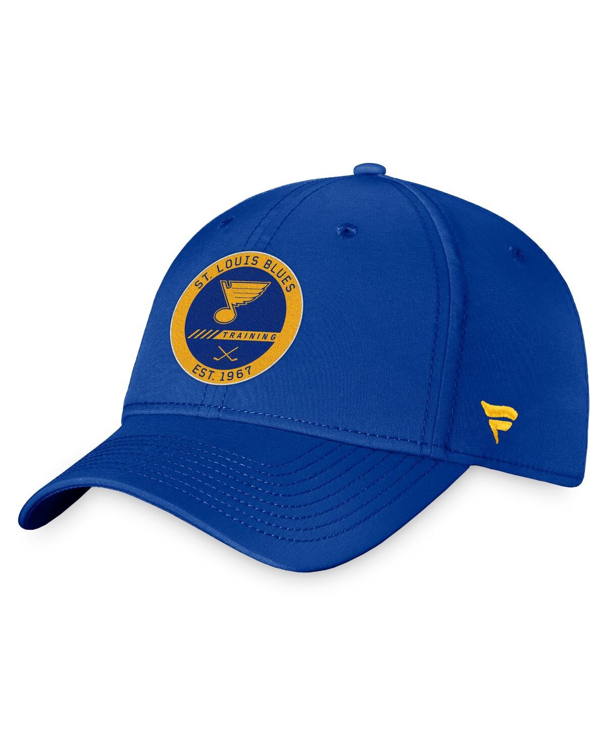 Shop Fanatics Men's  Blue St. Louis Blues Authentic Pro Training Camp Flex Hat