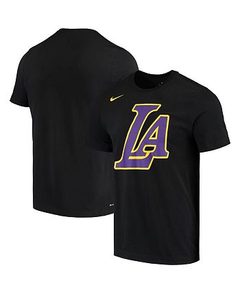 Nike Men's Black Los Angeles Lakers City Edition Performance T-shirt ...