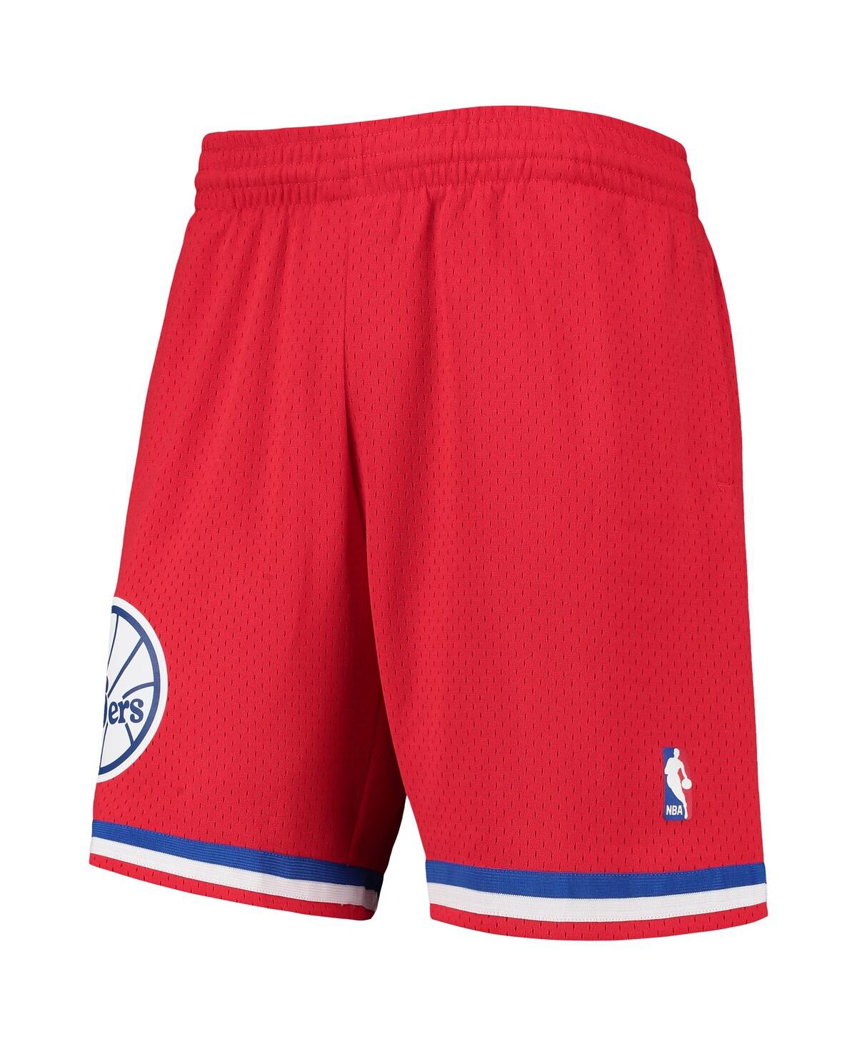 Men's Mitchell & NessPhiladelphia 76ers 2002-03 Hardwood Classics Swingman Shorts - Red