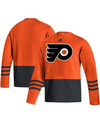 Men's Orange Philadelphia Flyers Logo AEROREADY Pullover Sweater