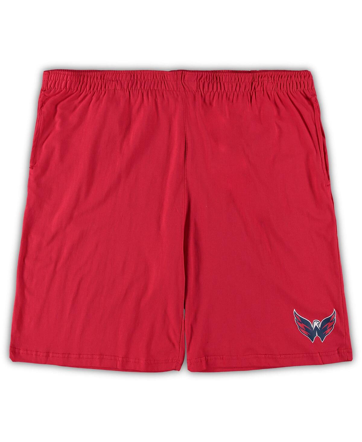 Concepts Sport Men's  Red, Heathered Charcoal Chicago Blackhawks Big And Tall T-shirt And Shorts Slee In Red,heathered Charcoal