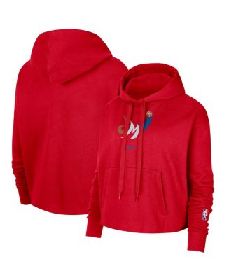 売れ筋商品|||ナイキ パーカー・スウェットシャツ アウター レディース Women's Red Washington Wizards 2021/22 City Edition Essential Logo Cropped Pullover Hoodie Red Nike Women's Red Washington Wizards 2021/22 City Edition