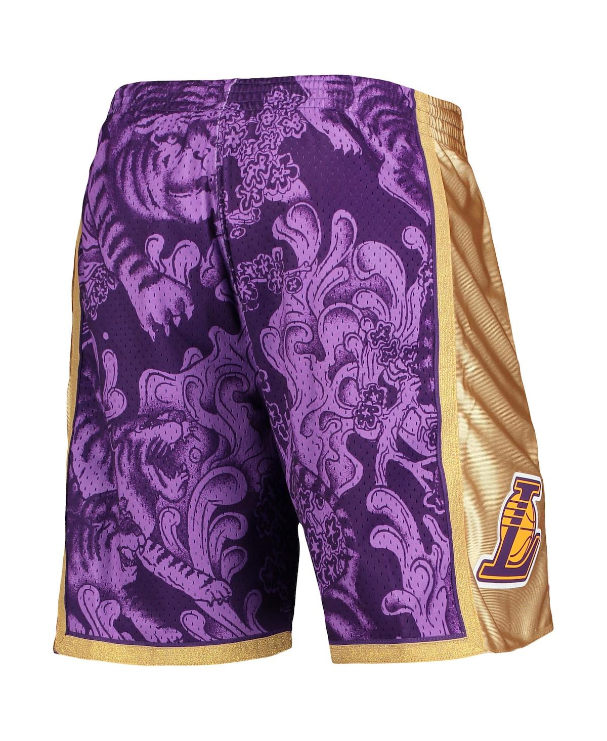Mitchell & Ness Men's  Purple Los Angeles Lakers Hardwood Classics Lunar New Year Swingman Shorts In Purple