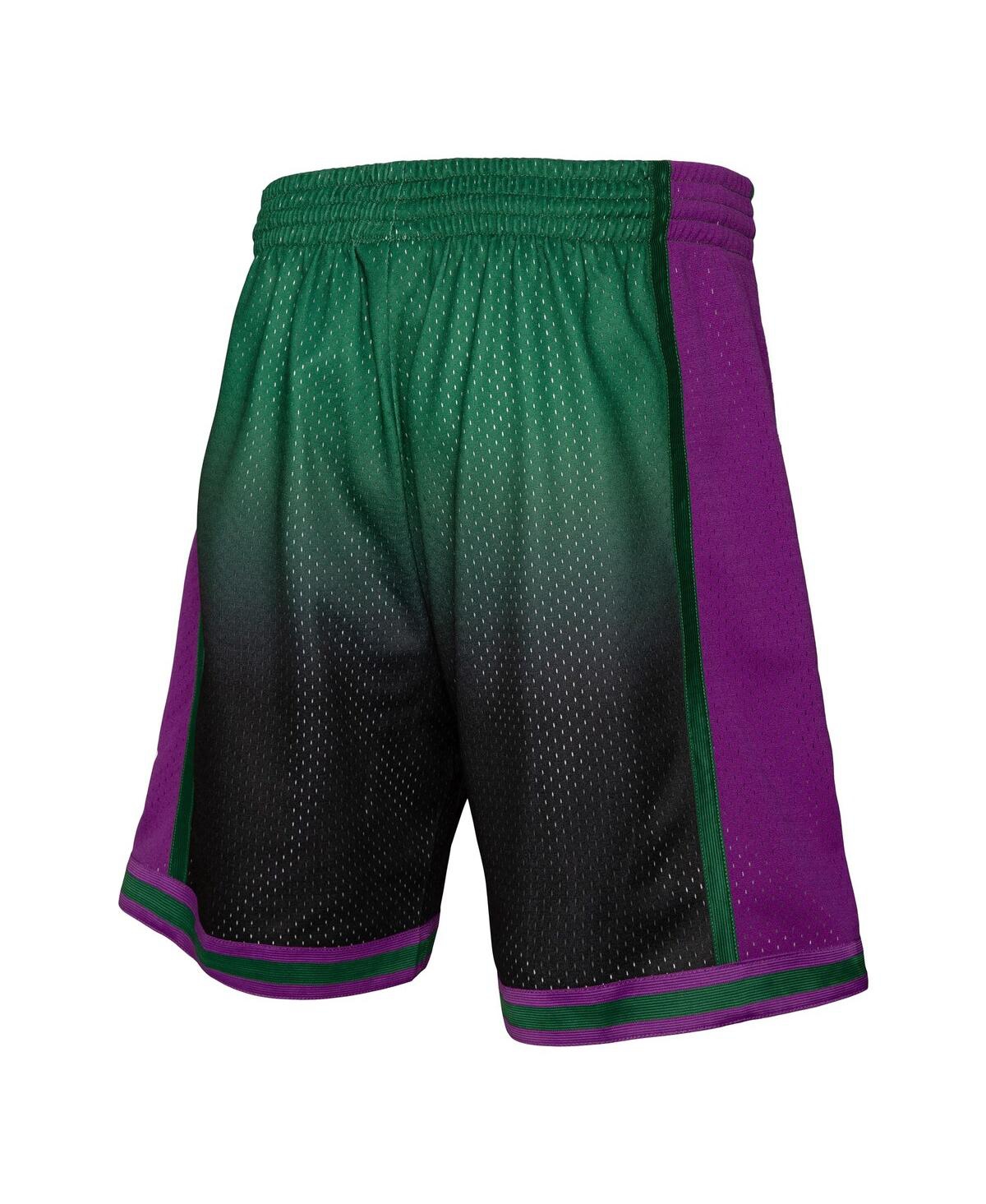 Mitchell & Ness Men's  Green And Black Milwaukee Bucks 1996/97 Hardwood Classics Fadeaway Reload 3.0 In Green,black
