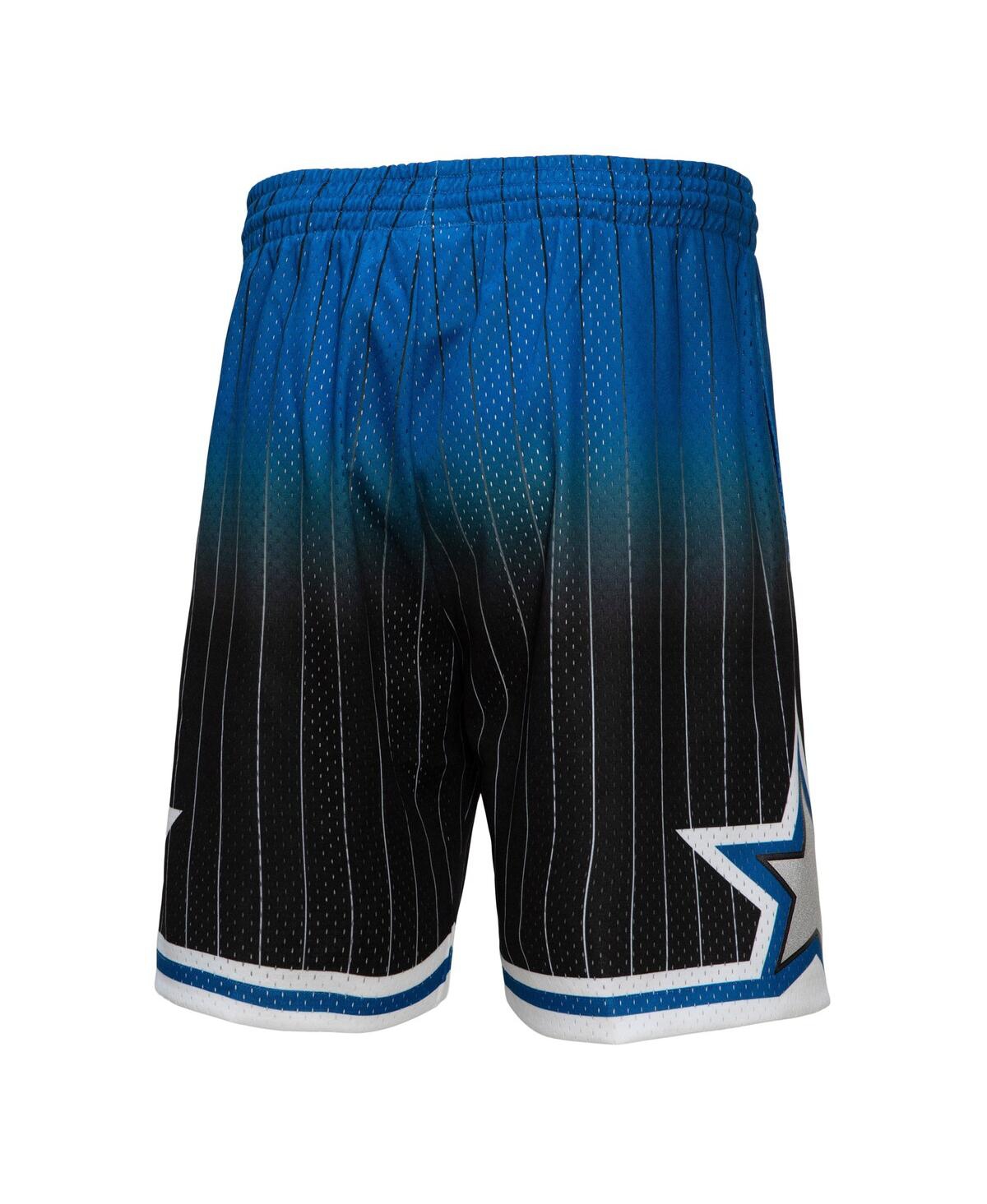 Men's Mitchell & Nessand Black Orlando Magic 1994/95 Hardwood Classics Fadeaway Reload 3.0 Swingman Shorts - Royal, Black