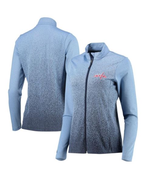Женские куртки Antigua Women's Royal, Navy Washington Capitals Guide Desert Dry Full-Zip Jacket