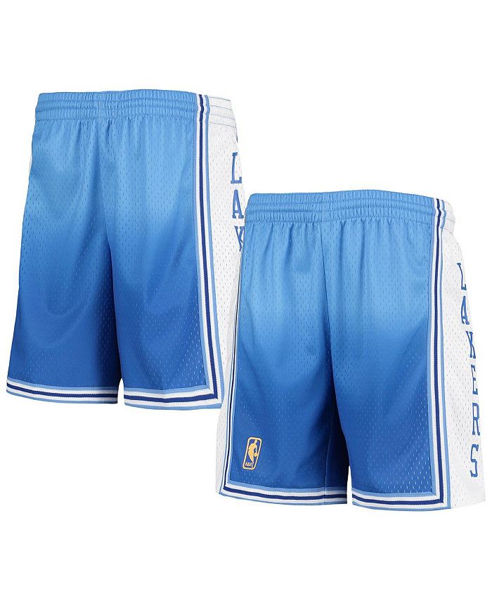 Men's Los Angeles Lakers Nike Royal Hardwood Classics Swingman Performance  Shorts