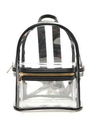 Mini backpack transparent on sale