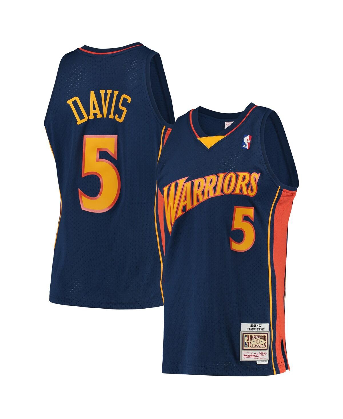 Men's Mitchell & Ness Baron DavisGolden State Warriors 2006-07 Hardwood Classics Swingman Player Jersey - Navy
