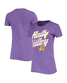 Women's Heathered Purple Phoenix Suns Rally the Valley Davis T-shirt