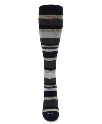 Multi Striped Cotton Compression Socks