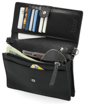 Women's RFID Leather Crossbody Bag Wallet Purse
