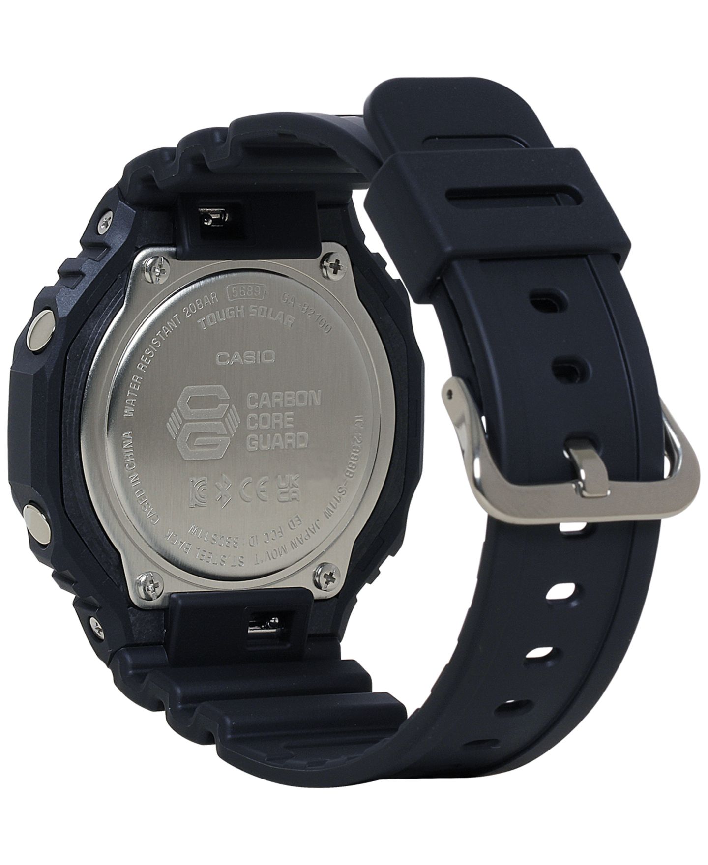 Мужские часы G-Shock Analog Digital Black Resin Strap Watch 46mm, GAB2100-1A — фото 4