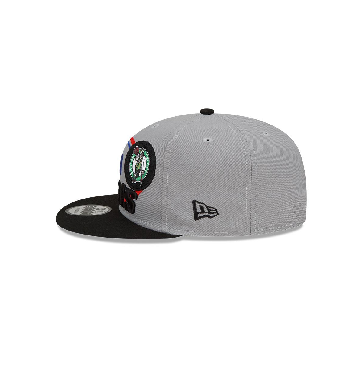 NEW ERA MEN'S NEW ERA GRAY/BLACK BOSTON CELTICS 2022 EASTERN CONFERENCE CHAMPIONS LOCKER ROOM 9FIFTY SNAPBAC 