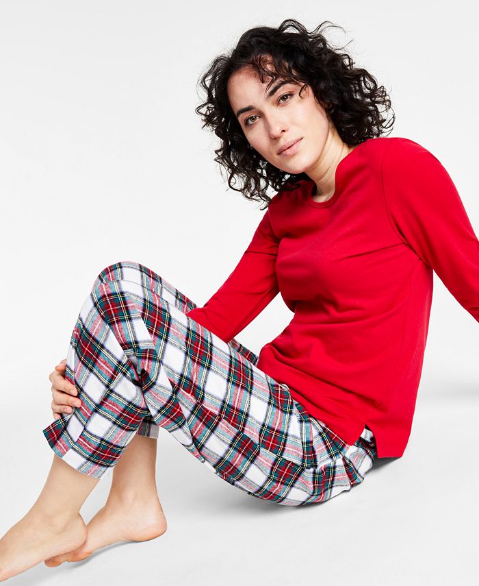 Family Pajamas Matching Women's Mix It Stewart Plaid Family Pajama Set
