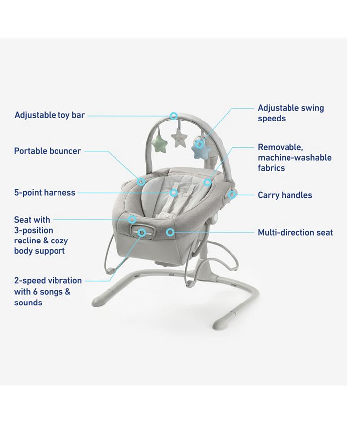 Graco Soothe and Sway LX Swing with Portable Bouncer - Macy's