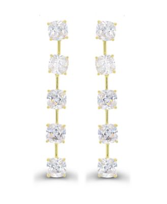 Dangling Earrings in 14K Gold Plated Sterling Silver