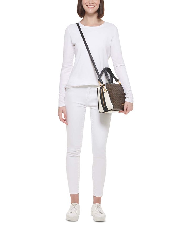 Calvin Klein Collette Signature Satchel Macy's