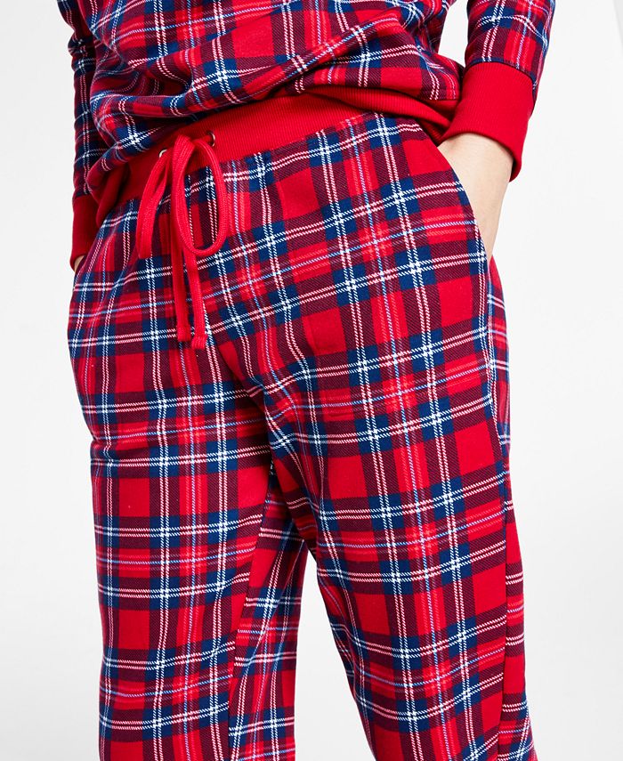 Charter Club Women's Printed Plaid Matching Jogger Pants, Created for ...