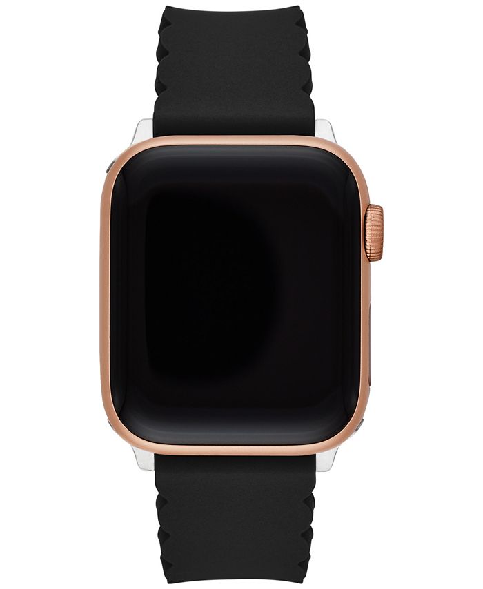 kate spade new york Women's Black Silicone Scallop Apple Watch® Strap &  Reviews - All Fashion Jewelry - Jewelry & Watches - Macy's