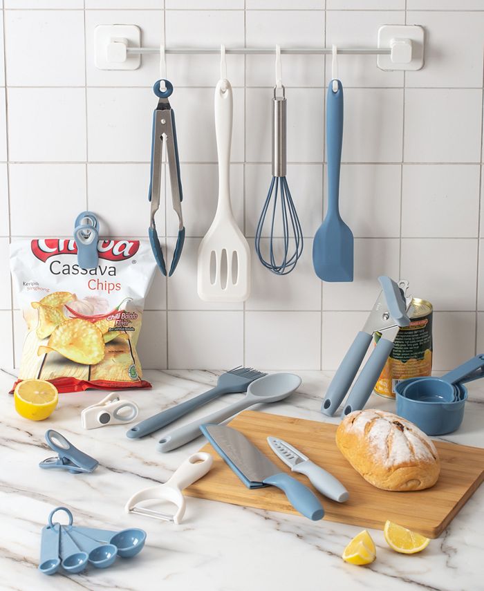 Cook with Color 21 Piece Kitchen Gadget and Tool Set, Gray 