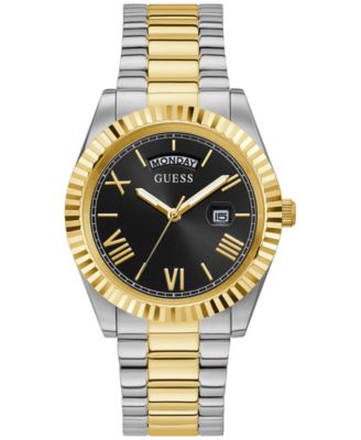 GUESS - Men's Two-Tone Stainless Steel Bracelet Watch 42mm