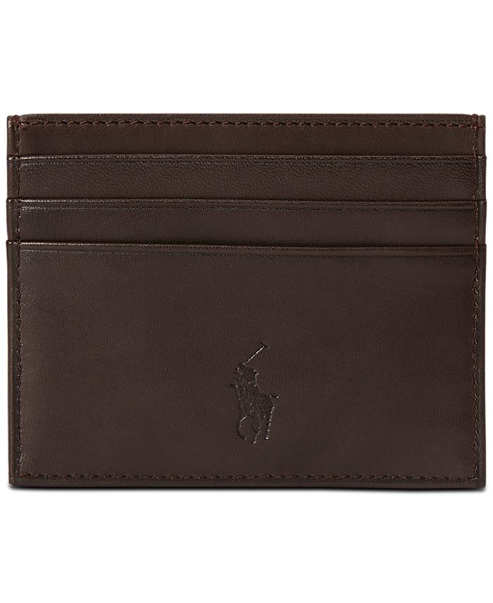 Homme Accessoires Portefeuilles et porte-cartes Card Holder Suffolk Slim Leather Polo Ralph Lauren pour homme en coloris Noir 