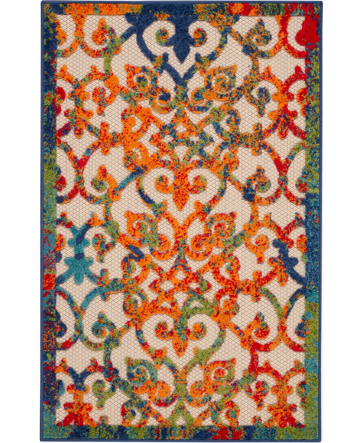 Nourison Aloha Alh21 2'8" X 4' Outdoor Area Rug In Multi