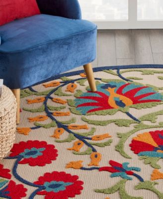 Aloha ALH20 7'10" x 7'10" Round Outdoor Area Rug