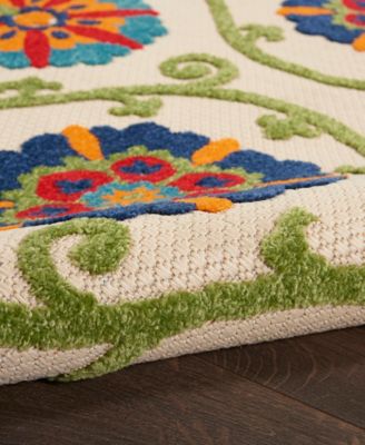 Aloha ALH19 4' x 4' Round Outdoor Area Rug