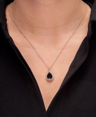 Onyx Beaded Earrings, Pendant and Ring Set