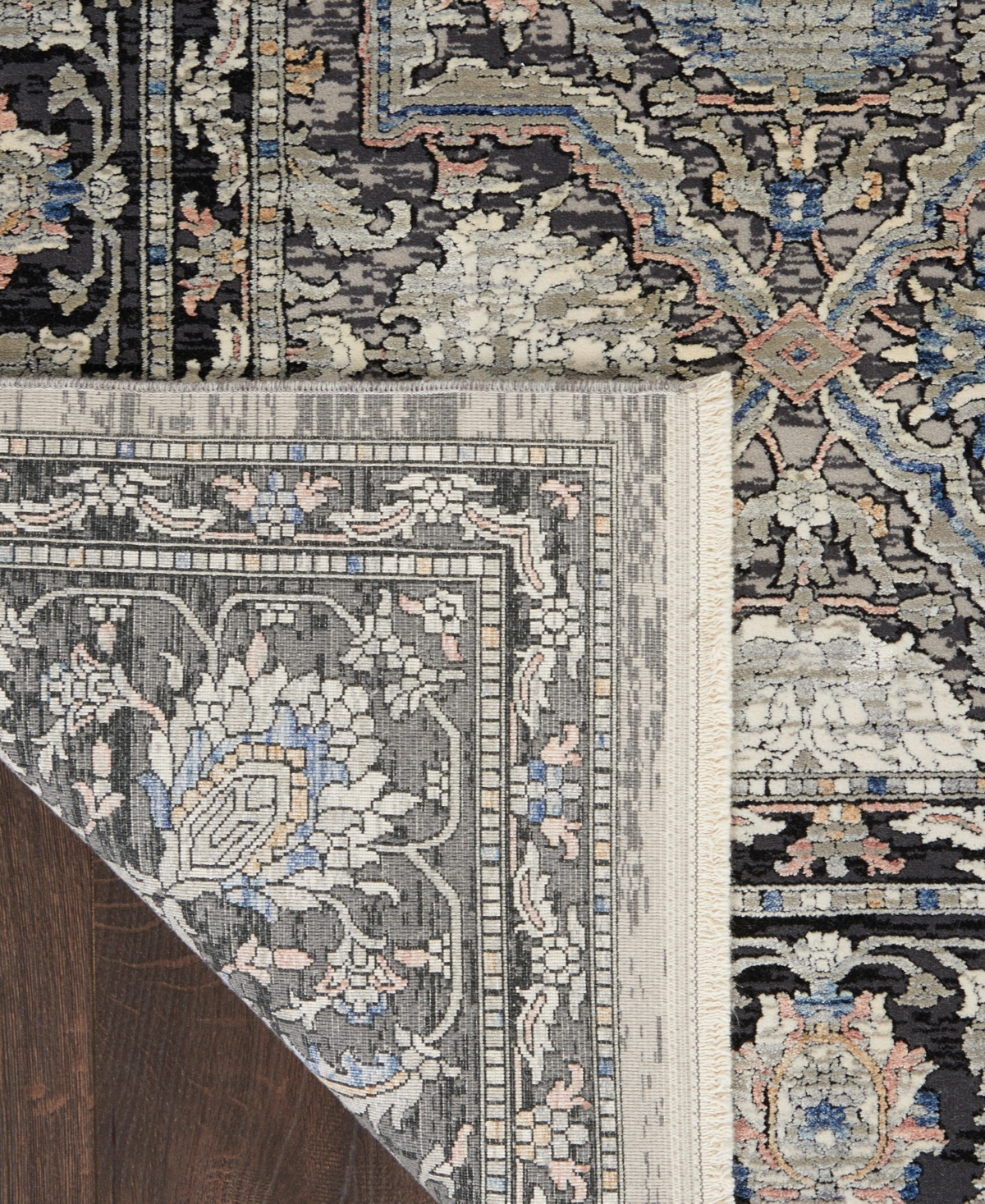 Nourison Home Starry Nights Stn10 8' X 10' Area Rug In Gray,navy