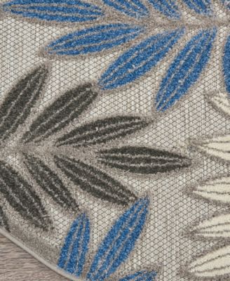 Aloha ALH18 5'3" x 5'3" Round Area Rug