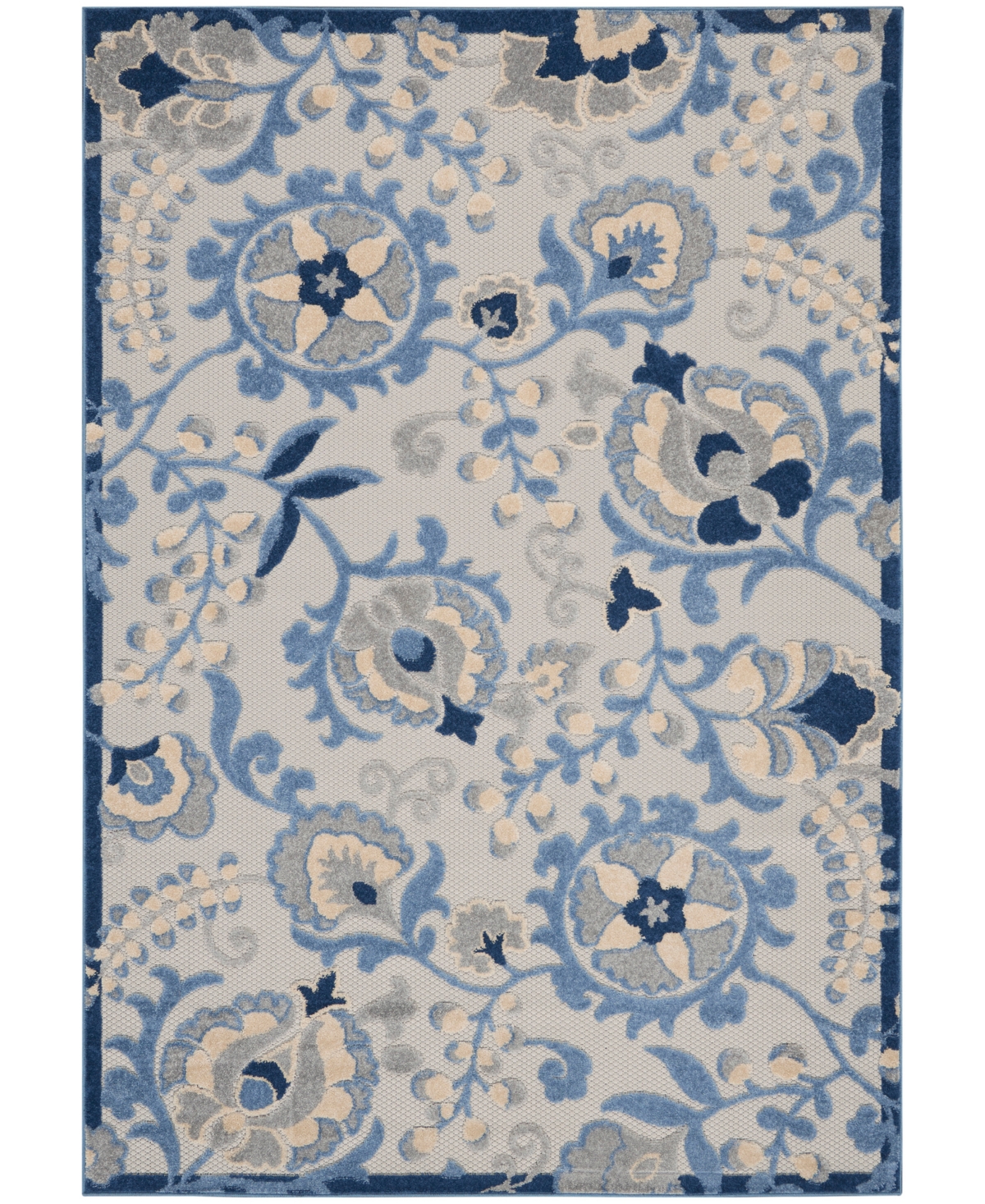 Nourison Home Aloha ALH17 Outdoor Area Rug - Gray