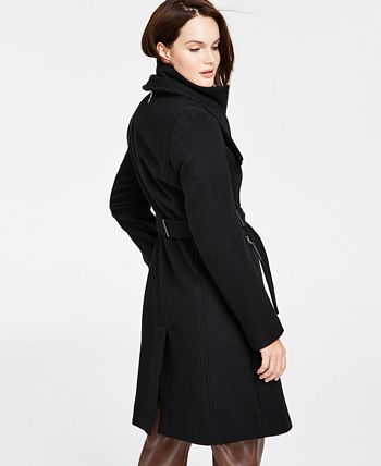 Calvin Klein Women's Petite Belted Wrap Coat & Reviews - Coats & Jackets -  Petites - Macy's
