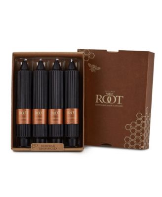 Grecian Collenette 7 Taper Candle Set 4 Piece - Black 55$