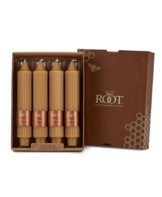 Grecian Collenette 7 Taper Candle Set 4 Piece - Beeswax 55$