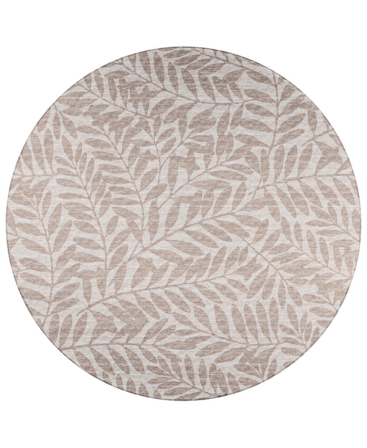 D Style Buttes BTS5 6' x 6' Round Area Rug - Beige
