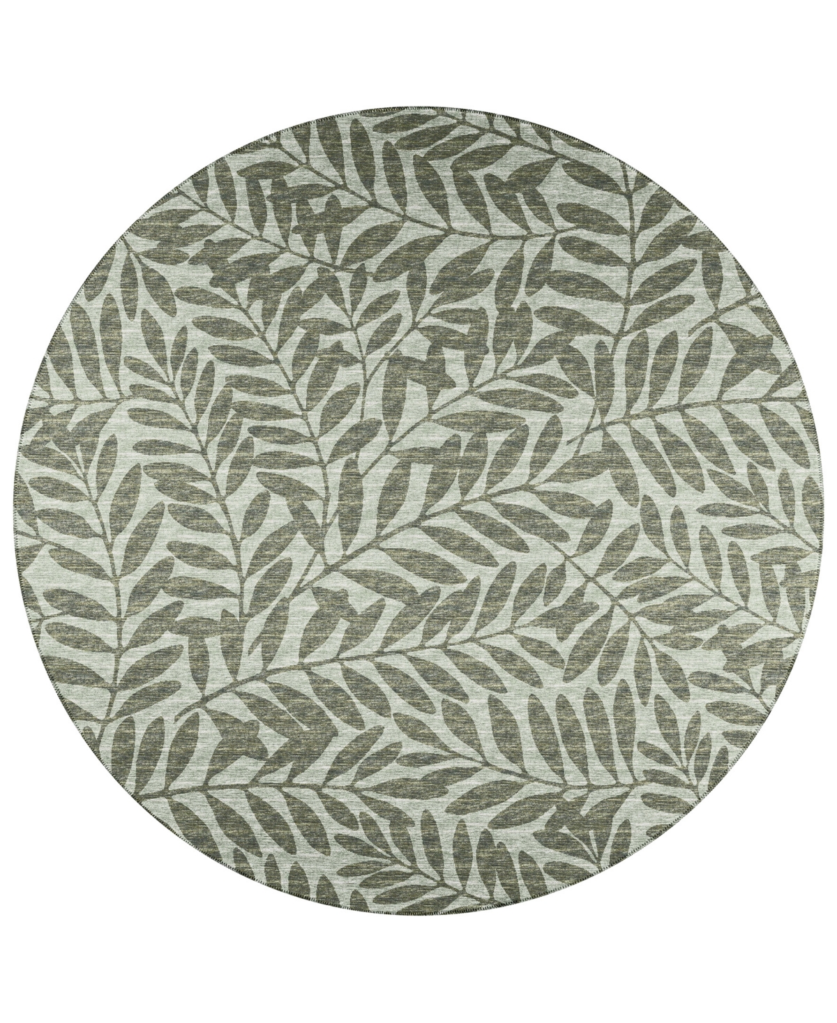 D Style Buttes BTS5 6' x 6' Round Area Rug - Moss
